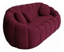 Ver imagem 4 de Namoradeira Concha Decorativa 190cm Sala Suede:bordô/liso