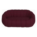 Ver imagem 3 de Namoradeira Concha Decorativa 190cm Sala Suede:bordô/liso