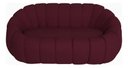 Ver imagem 3 de Namoradeira Concha Decorativa 190cm Sala Suede:bordô/liso