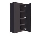 Ver imagem 5 de Armário de Escritório Alto com 2 Portas Chave de Fechadura e 3 Prateleiras Multiuso Studio Metalwood