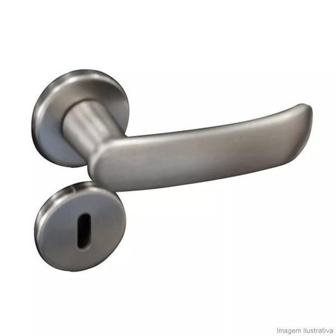 Fechadura Madrid Cromo Acetinado Interna Cromado Pado