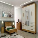 Ver imagem 5 de Guarda-Roupa Encant 6 Portas 6 Gavetas 1 Espelho Cumaru Fendi Novo Horizonte