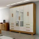 Ver imagem 2 de Guarda-Roupa Encant 6 Portas 6 Gavetas 1 Espelho Cumaru Fendi Novo Horizonte