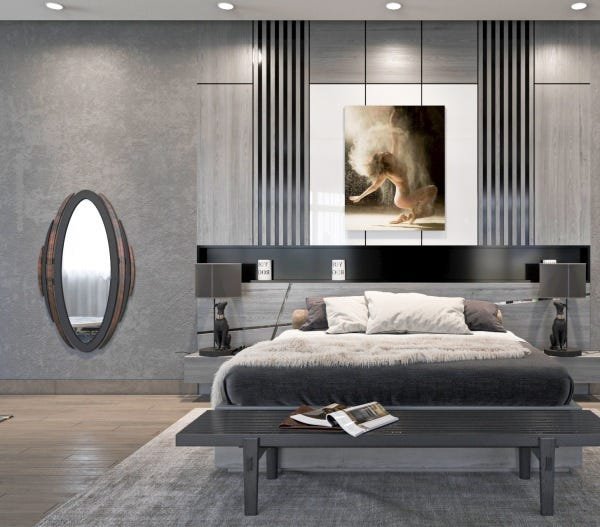 Espelho Corpo Inteiro Decorativo Ferrara 78x131 - 2