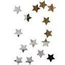 Ver imagem 1 de Aplique de Espelho Decorativo Estrelas 54x82cm 15 Peças 38139