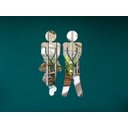 Ver imagem 3 de Aplique de Espelho Decorativo Masc Fem 18x12cm 2 Peças 38143