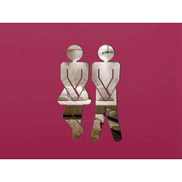 Aplique de Espelho Decorativo Masc Fem 18x12cm 2 Peças 38143 - 4