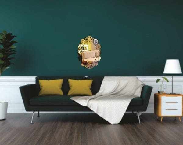 Espelho Decorativo Acrílico Aplique Veneziano 38x54cm 38213 - 3