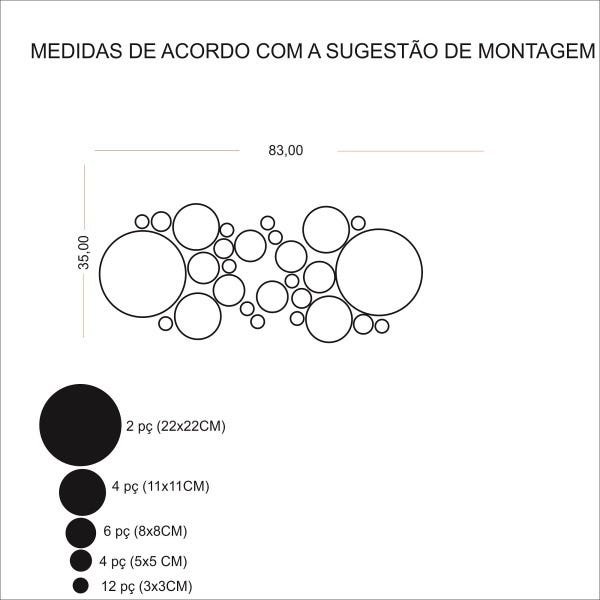 Espelho Decorativo Acrílico Aplique Mandala 35x83cm 38201 - 2