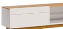Ver imagem 3 de Rack Classic 2 Gavetas 180cm Off White com Nature - Imcal Móveis