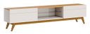 Ver imagem 1 de Rack Classic 2 Gavetas 180cm Off White com Nature - Imcal Móveis