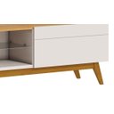 Ver imagem 4 de Rack Classic 2 Gavetas 180cm Off White com Nature - Imcal Móveis