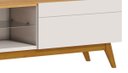 Ver imagem 4 de Rack Classic 2 Gavetas 180cm Off White com Nature - Imcal Móveis