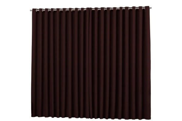 Cortina Corta Luz Blackout Lisa para Varão 8.00x2.80M - Marrom - 2