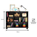 Ver imagem 2 de 2 Nichos Organizadores Com Rodízios Toys Preto
