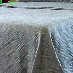 Cobreleito Liso Queen Intenso 2,40 M X 2,60 M com 3 Pecas - Cinza - 3