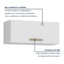 Ver imagem 2 de Armário Aéreo para Cozinha 1 Porta Geladeira São Luis Valdem Branco