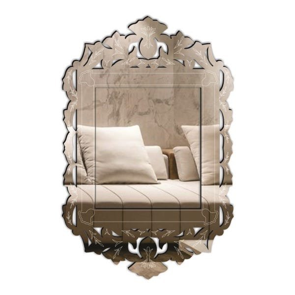 Espelho Veneziano Decorativo Sala 60x92 3883 - 1