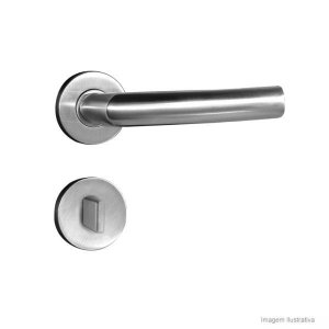 Fechadura Luma Inox Escovado Banheiro