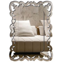 Espelho Decorativo Veneziano Sala Quarto 59x81 3870 - 1 Espelho Decorativo Veneziano Sala Quarto 59x81 3870 - 1