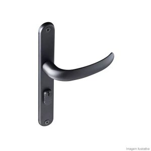 Fechadura 603 Com Espelho Preto 22MM