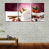 Quadro canvas 68x126 sorvete com frutas vermelhas - 2