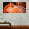 Quadro canvas 68x126 flamingo entre penas - 2
