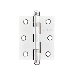 Dobradiça Simples Aço Carbono 6,3cmx7,6cm 3025 com Rolamento 3 Peças Pado - 1