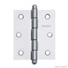 Dobradiça Simples Aço Carbono 6,3cmx7,6cm 3025 com Rolamento 3 Peças Pado - 1