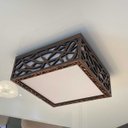 Ver imagem 5 de Kit 4 Pçs Luminária Acrílico Plafon Copacabana 20 e 30 cm