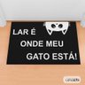 Capacho Frase - Lar É Onde Meu Gato Está - 1