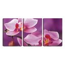 Ver imagem 1 de Quadro canvas 68x126 flor no galho fundo violeta