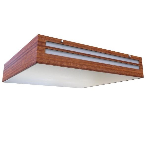 Luminária Acrílico Plafon Madeira Camboriu 50cm 3608 - 1