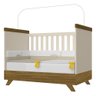 Berço Americano Vitória e Guarda Roupa Infantil Retro Maya Ambiente Off White Carvalho - Canaã - 2