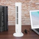 Ver imagem 7 de Ventilador Torre Vertical Portatil Usb Mini Bivolt Compacto 2 Velocidades Mesa Escritorio Branco