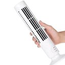 Ver imagem 5 de Ventilador Torre Vertical Portatil Usb Mini Bivolt Compacto 2 Velocidades Mesa Escritorio Branco