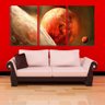 Quadro canvas 68x126 planetas no universo arte - 2