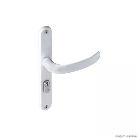 Fechadura 603 com Espelho Branco 22mm Pado