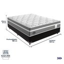 Ver imagem 3 de Cama Box Casal e Colchão Molas Ensacadas Berlim Probel