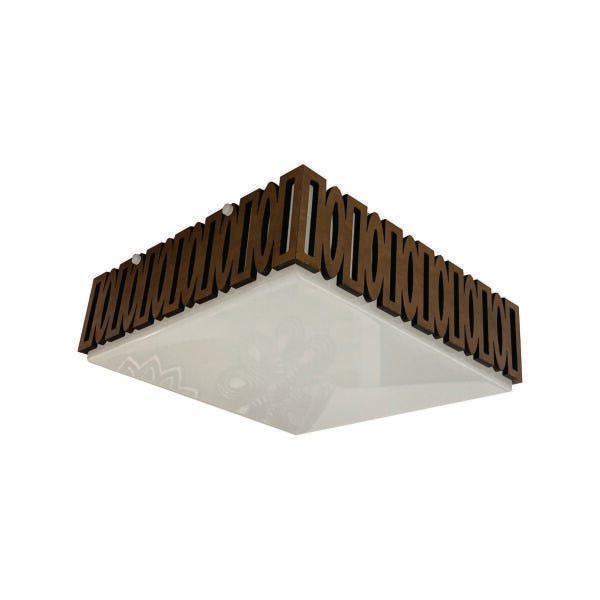 Luminária Plafon Madeira Canasvieiras Peg Bmsd 40cm - 7