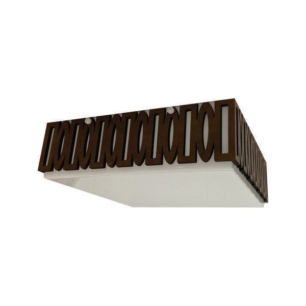 Luminária Plafon Madeira Canasvieiras Peg Bmsd 40cm - 5