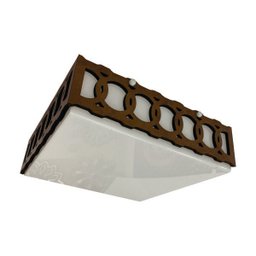 Luminária Plafon Madeira Leblon Peg Bmsd 20cm - 7