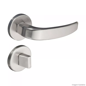 Fechadura Vic Cromo Acetinado Banheiro