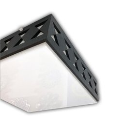 Luminária Plafon Madeira Estaleiro Peg Dssd 40cm - 10