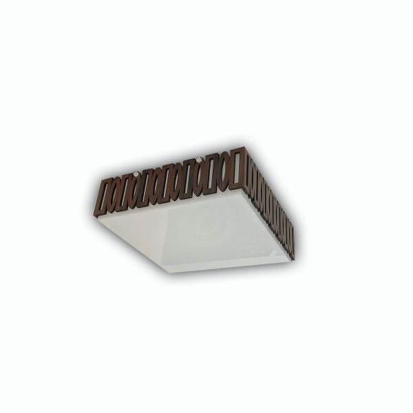 Luminária Plafon Madeira Canasvieiras Peg Pfsd 40cm - 3