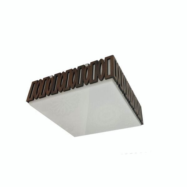 Luminária Plafon Madeira Canasvieiras Peg Pfsd 40cm - 9