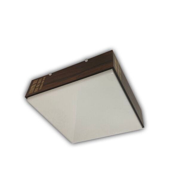 Luminária Plafon Madeira Madeiro Peg Pfng 50cm - 10