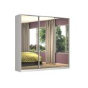 Ver imagem 1 de Guarda Roupa 246,5cm 3 Portas Espelhadas 100% Mdf Branco