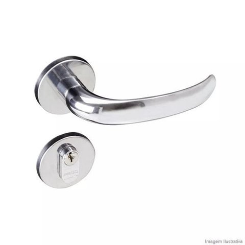 Fechadura 406 com Roseta Cromado 22mm Pado
