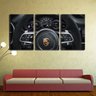 Quadro canvas 68x126 volante de porsche carro - 2